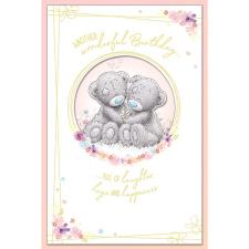 Bears Holding Daisy Handmade Me to You Bear Birthday Card Image Preview